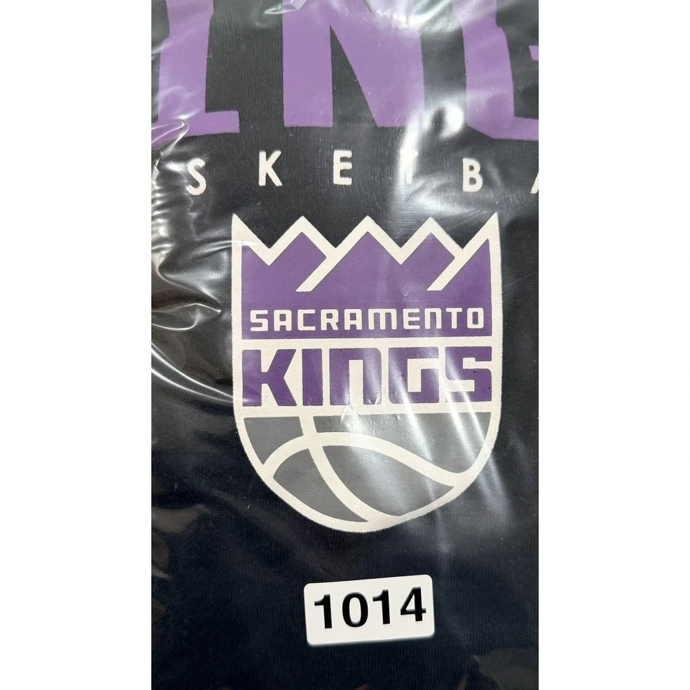 Sacramento Kings Hoodie Mens Black‎ NBA Basketball Sweatshirt Size XL